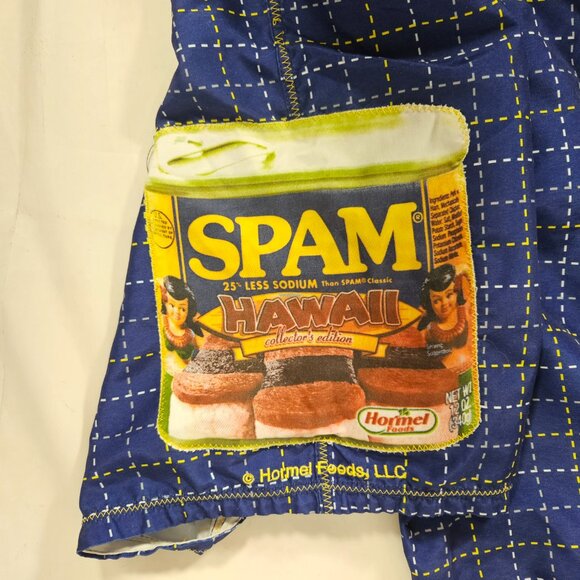 Hawaiian Island Creations SPAM Graphic Swim Trunks Men's Size 34 Funky & Fun - Picture 5 of 8